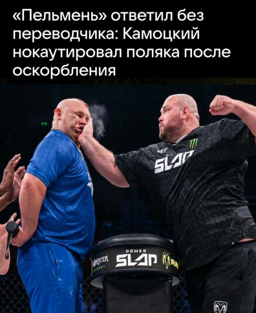 Перед поединком польский соперник позволил себе оскорбить Василия камоцкого, назвав его 