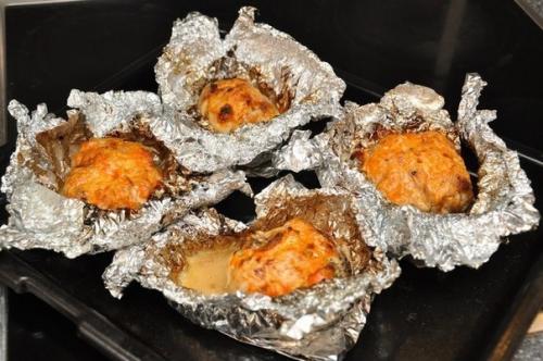 Куриные бомбочки с грибами. 01