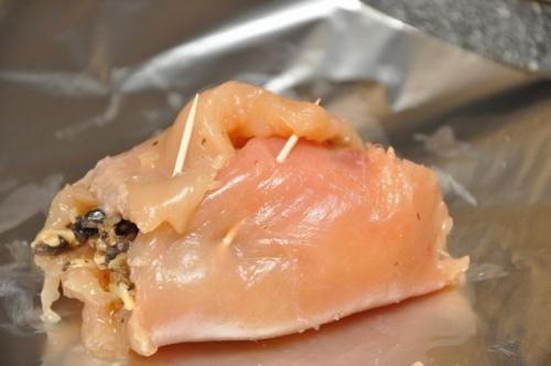 Куриные бомбочки с грибами. 03