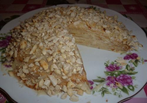 Торт из блинов с заварным кремом. 04