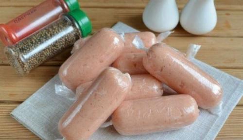 Домашние сосиски с курицей. 02 Домашние сосиски с курицей. 02