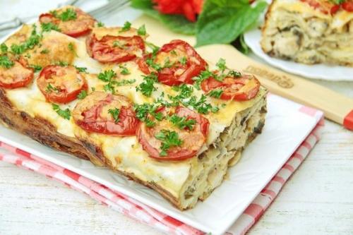 Пирог из лаваша А-ля Жульен. Пирог из лаваша А-ля Жульен.