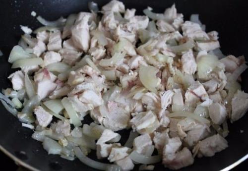 Спагетти с курицей в сливочном соусе. 01