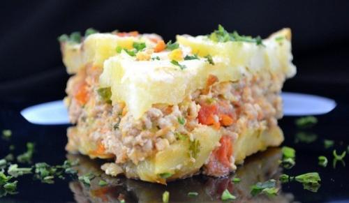 Запеканка с картофелем и фаршем. 01 Запеканка с картофелем и фаршем. 01