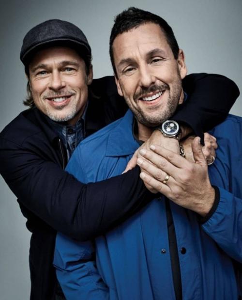 Красавцы Брэд пuтт и Адам сэндлер. 01