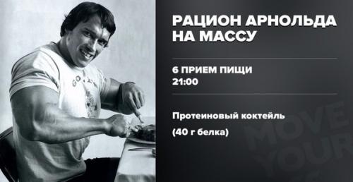 Рацион на массу от арни. 05