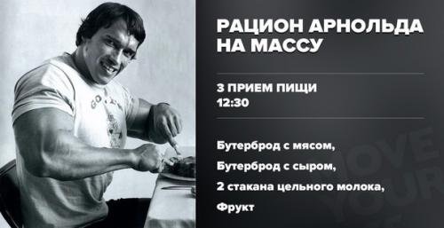 Рацион на массу от арни. 02