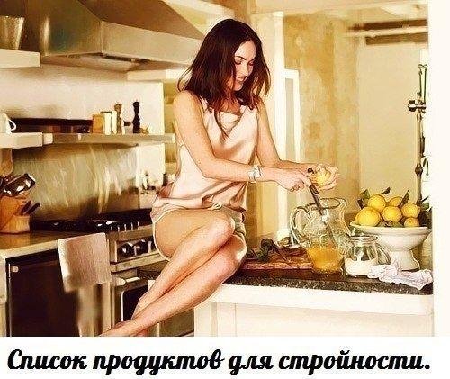 Небольшой список продуктов для стройности. Небольшой список продуктов для стройности.