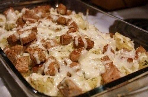 Свинина с картошкой в духовке? 

