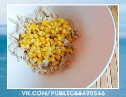 Просто сказка!  Салат с курицей, сыром и ананасом. 01 Просто сказка!  Салат с курицей, сыром и ананасом. 01