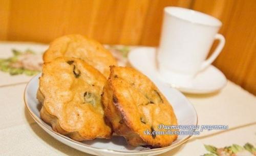 Творожные кексы из ржаной муки.