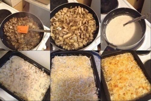 Запеканка - жюльен. Ингредиенты: Запеканка - жюльен. Ингредиенты: