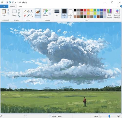 Тут один человек в пейнте рисует. 06