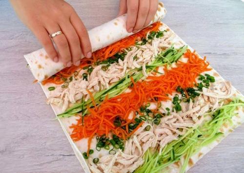 13 очень вкусных начинок для рулетов из лаваша. 01 13 очень вкусных начинок для рулетов из лаваша. 01