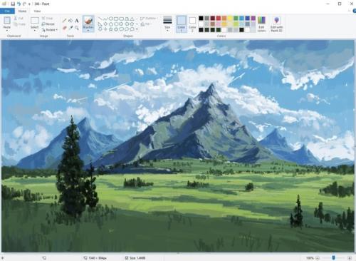 Тут один человек в пейнте рисует. 08