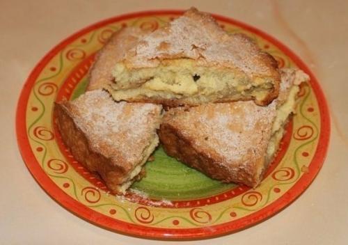 Шарлотка с бананами.