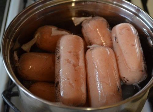 Домашние сосиски с курицей. 05 Домашние сосиски с курицей. 05