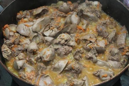 Куриная печень в сметане. 06 Куриная печень в сметане. 06