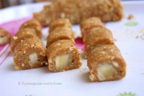 Конфеты с банановой начинкой. 07