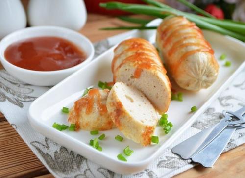Домашние сосиски с курицей. 01 Домашние сосиски с курицей. 01