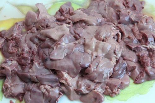 Куриная печень в сметане. 04 Куриная печень в сметане. 04