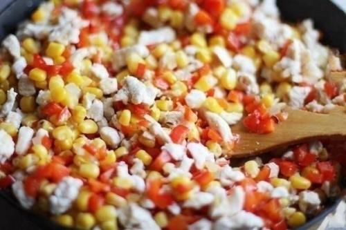 Помидоры, фаршированные куриным Филе и овощами. 07