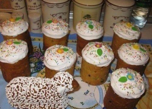 Пышный пасхальный кулич. Пышный пасхальный кулич.