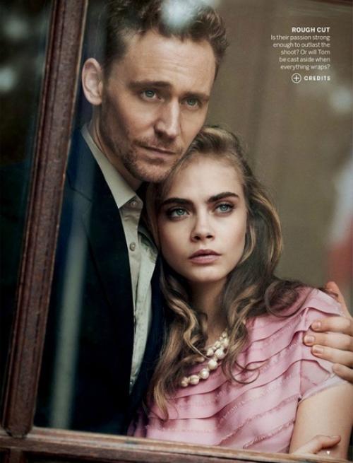 Британская супермодель кара делевинь объединилась с актером томом хиддлстоном для съемок фотосессии в Vogue: 05