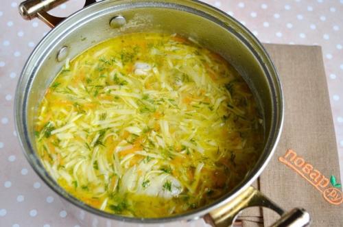 Суп с лапшой и куриными крылышками. 04