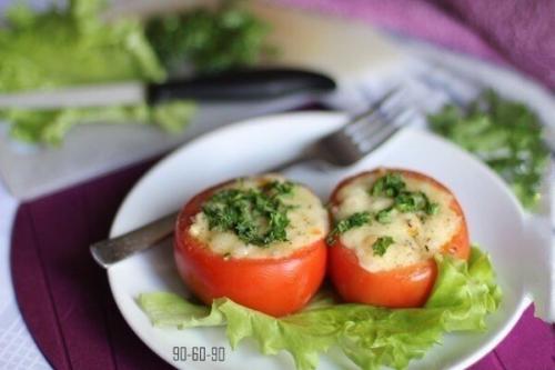 Помидоры, фаршированные куриным Филе и овощами.