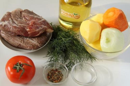 Суп Охотничий.  Ингредиенты: 01