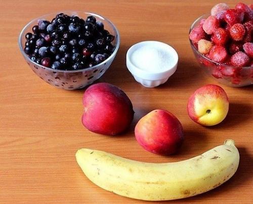 Фруктовое мороженое.   Ингредиенты: 01
