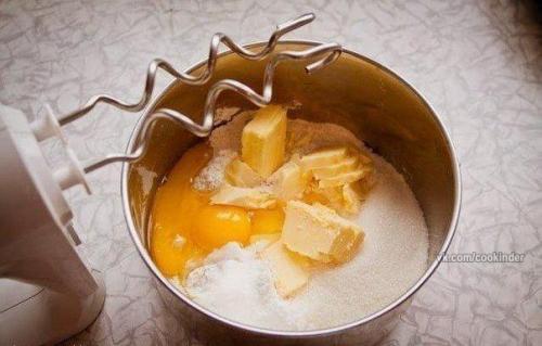 Черничный пирог с творогом. 01