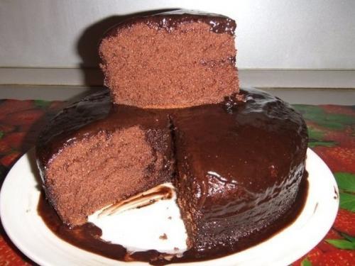 Шоколадное кухэ в мультиварке.

