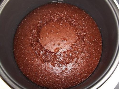 Шоколадное кухэ в мультиварке. 07 Шоколадное кухэ в мультиварке. 07