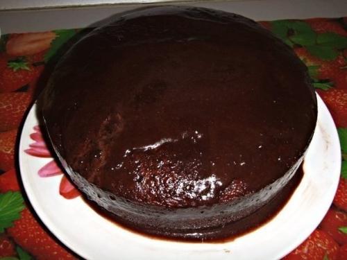 Шоколадное кухэ в мультиварке. 09 Шоколадное кухэ в мультиварке. 09