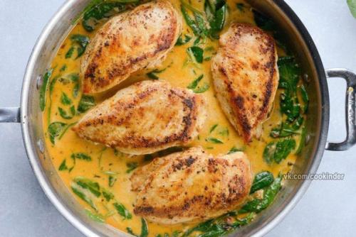 Курица в сливочно - лимонном соусе. 05