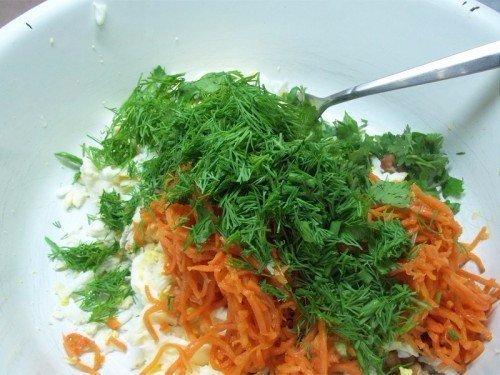 Быстрая закуска из лаваша с еврейским салатом. 03 Быстрая закуска из лаваша с еврейским салатом. 03