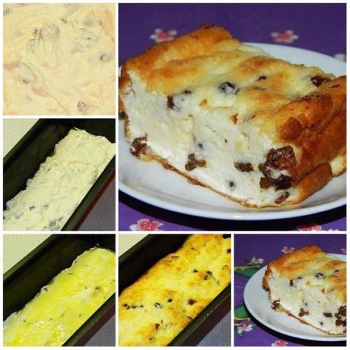 Творожная запеканка.  Ингредиенты: