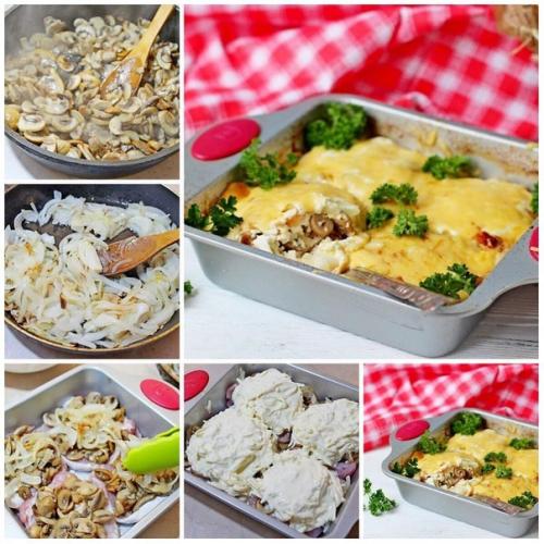 Мясо по-французски.  Ингредиенты: Мясо по-французски.  Ингредиенты: