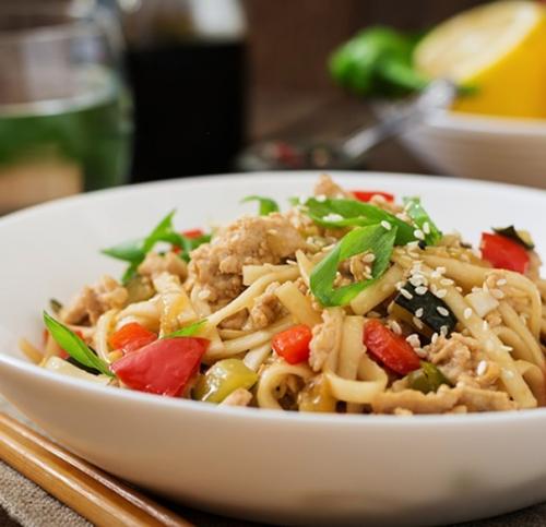 Лапша Удон с курицей и овощами. 02 Лапша Удон с курицей и овощами. 02