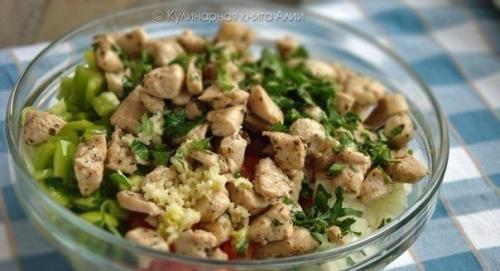 Салат с курицей и кукурузой. 04 Салат с курицей и кукурузой. 04