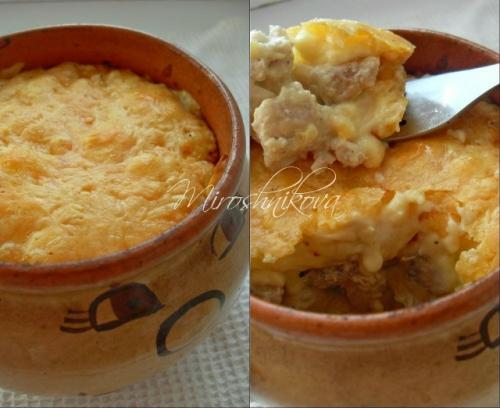 Жюльен с курицей и грибами.

