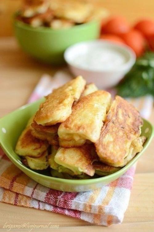 Кабачковые брусочки в кляре. 01 Кабачковые брусочки в кляре. 01