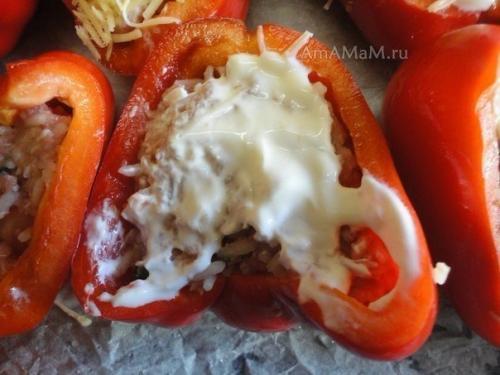 Фаршированный перец половинками. 04 Фаршированный перец половинками. 04