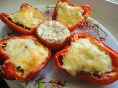 Фаршированный перец половинками. 01 Фаршированный перец половинками. 01