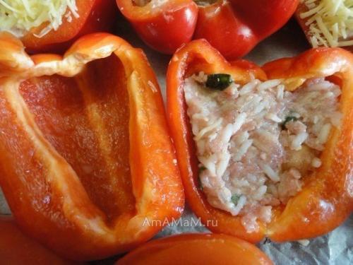 Фаршированный перец половинками. 03 Фаршированный перец половинками. 03