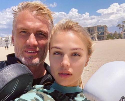 На фото Ида - дочка актера - силача Дольфа лундгрена. 03