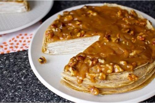 Банановый торт с ореховой глазурью? 01