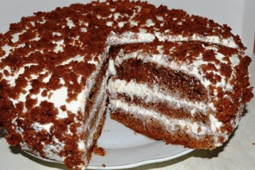 Торт на кефире Черный Принц. 01